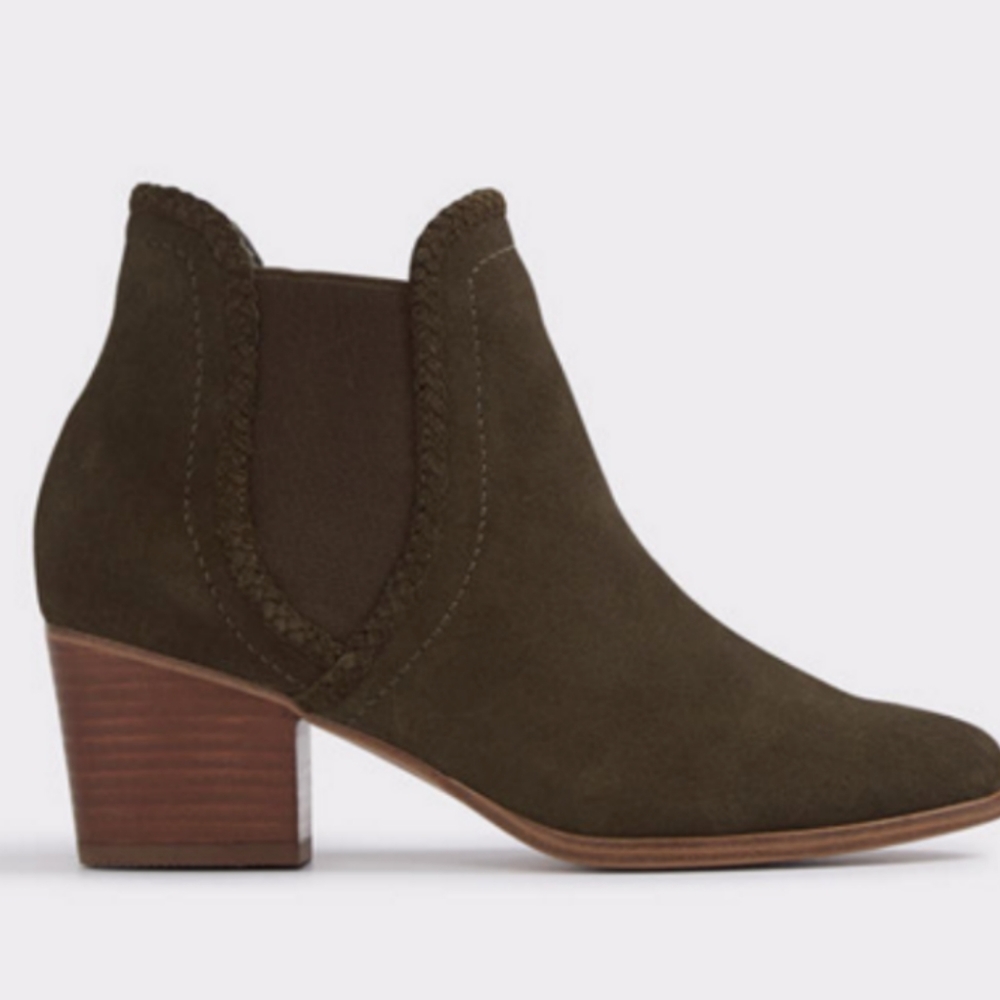 Aldo Velirien Suede Chelsea Block Heel Boot